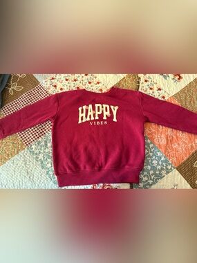 Toddler - Jumping Beans Happy Vibes Fleece Sweatshirt 4T Pink Floral